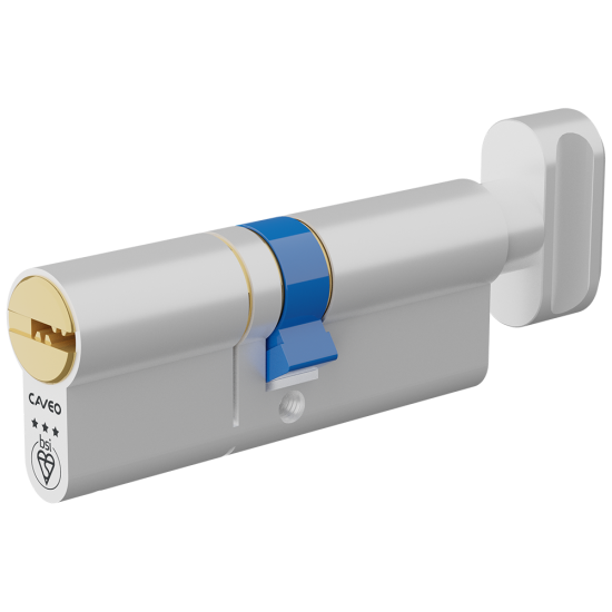 CAVEO TS007 3* Key & Turn Euro Dimple Cylinder 80mm 40(Ext)/40 (35/10/35T) KD - Click Image to Close