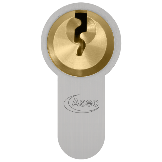 ASEC Vital 6 Pin Half Euro Dual Finish Snap Resistant Cylinder 90mm (80/10) - Click Image to Close