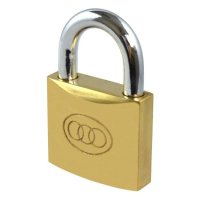 Tricircle 26 Series Brass Open Shackle Padlocks 63mm KD Boxed