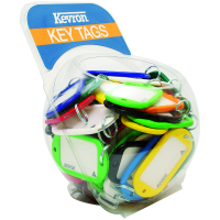 KEVRON ID10 Jumbo Key Tags Counter Tub 60pcs Assorted Colours Assorted Colours x 60