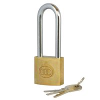 Tricircle 26 Series Brass Long Shackle Padlocks 50mm KD Boxed