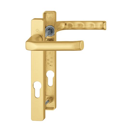 HOPPE London UPVC Lever Door Furniture 113P/366M 92mm Centres Gold - Click Image to Close