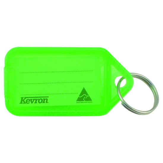 KEVRON ID38 Tags Bag of 50 Fluorescent Fluorescent Green x 50 - Click Image to Close