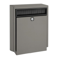 DAD Decayeux D410 Series Anti Theft Post Box Quartz Grey