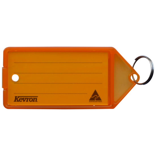 KEVRON ID35 Big Tags Bag of 12 Orange x 12 - Click Image to Close