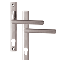 LOXTA Stealth Double Locking Lever Handle (Euro External) - 211mm 92PZ Polished Silver