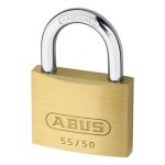ABUS 55 Series Brass Open Shackle Padlock 48mm KD 55/50 Visi