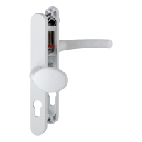 HOPPE UPVC Lever / Moveable Pad Door Furniture 76G/3633N/3623N/1710 92mm/62mm Centres White