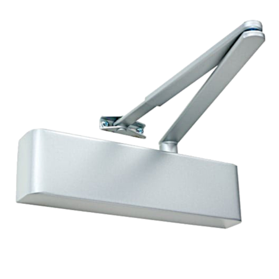 RUTLAND Fire Rated TS.9206 Door Closer Size EN 2-6 With Backcheck & Delayed Action Silver - Click Image to Close