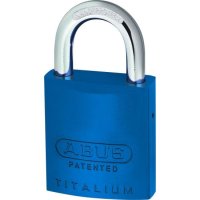 ABUS 83AL Series Colour Coded Aluminium Open Shackle Padlock Without Cylinder 40mm Blue 83AL/40 Boxed