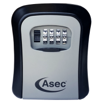 ASEC 4 Wheel Combination Key Safe Boxed