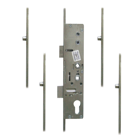 MILA Master Lever Operated Latch & Deadbolt Twin Spindle - 4 Roller 35/92-62 - Click Image to Close