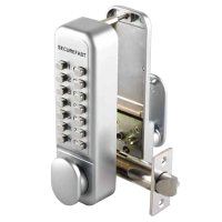 SECUREFAST SBL320 Easy Change Digital Lock with Tubular Latch & Holdback SBL320 SC 60mm BS
