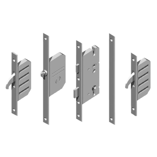 WINKHAUS Cobra EFGA Latch, Deadbolt & 2 Hooks With Entryguard & Lockout Facility - 20mm 55/92 - 20mm Faceplate - Click Image to Close