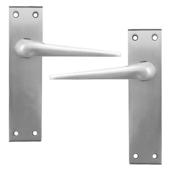 DORTREND 4212 Shirley Plate Mounted Lever Lock Furniture SAA Lever Latch Long Backplate - Click Image to Close