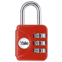 YALE YP1 Open Shackle Combination Padlock Red