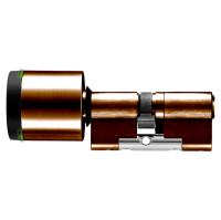 EVVA AirKey Euro Double Proximity - Key ICS Cylinder Sizes 62mm to 92mm Patina Brown (Bronze)