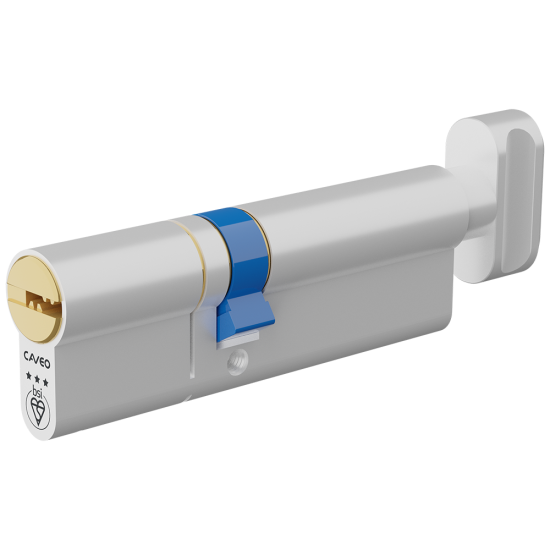 CAVEO TS007 3* Key & Turn Euro Dimple Cylinder 95mm 40(Ext)/55 (35/10/50T) KD - Click Image to Close