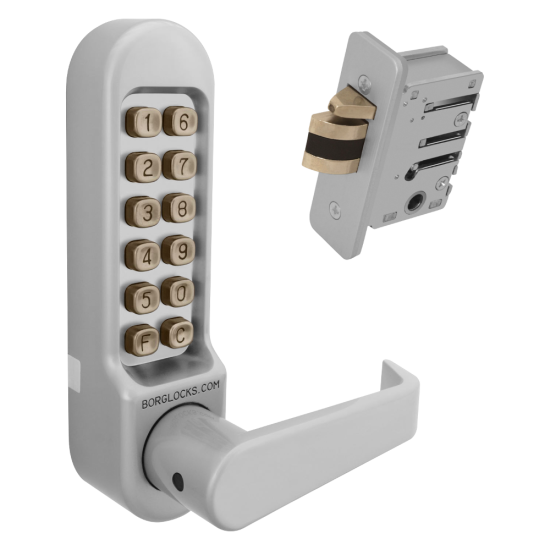 BORG LOCKS BL5402 Digital Lock With Inside Handle And 28mm Latch BL5402SC - Click Image to Close