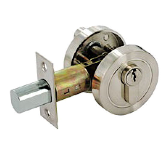 ASEC Euro Locking Deadbolt & Thumbturn Chrome Plated - Click Image to Close
