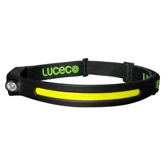 LUCECO 5W LED Flexible Head Torch With Motion Sensor & USB Charging 350 + 150 Lumen - Click Image to Close