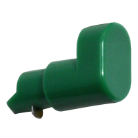 CHAMELEON Replacement Window Espag Handle Non-Locking Button Green
