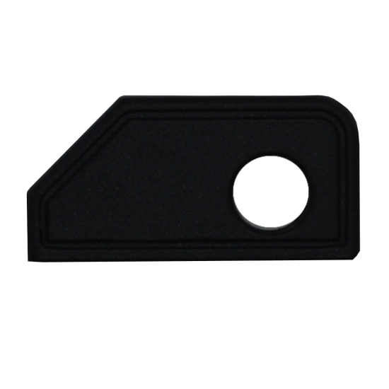 EVVA EPS Coloured Key Caps Small Black - Click Image to Close