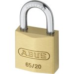 ABUS 65 Series Brass Open Shackle Padlock 20mm KD 65/20 Visi