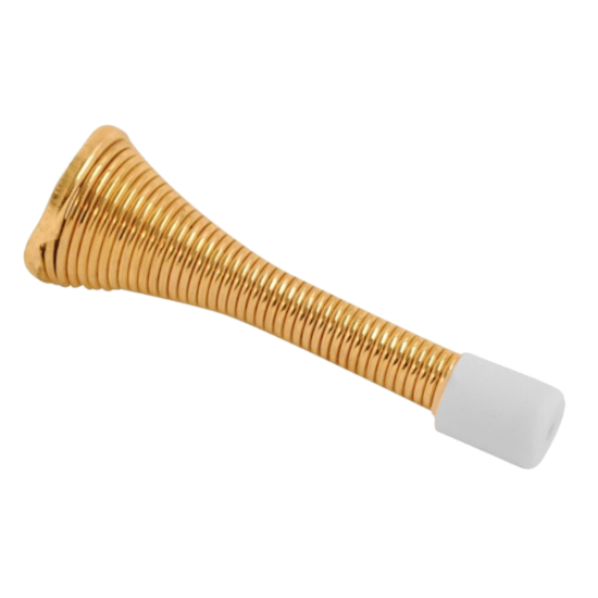 ASEC Spring Door Stop Electro Brass Plated - Click Image to Close