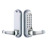 CODELOCKS CL510 Series Digital Lock With Tubular Latch CL510 SS Without Passage Set