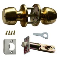 ASEC Privacy Knobset Polished Brass
