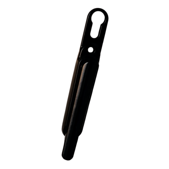 GREENTEQ Clearline Slimfold Bi-Fold Door Handle With Euro Cut Out Black - Click Image to Close
