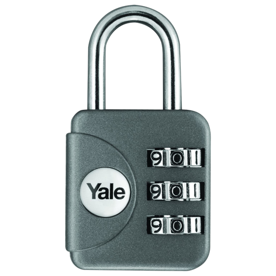 YALE YP1 Open Shackle Combination Padlock Grey - Click Image to Close