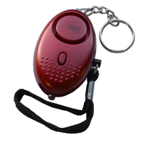 MINDER Mini Keyring Torch Personal Alarm Red