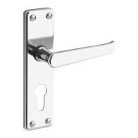 ASEC URBAN Classic Victorian Euro Lever on Plate Door Furniture Polished Nickel (Visi)