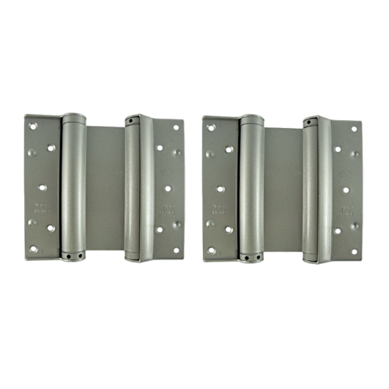 LIOBEX Fire Rated Double Action Spring Hinges C/W Intumescent 200mm FD60 (1 Pair) - Click Image to Close