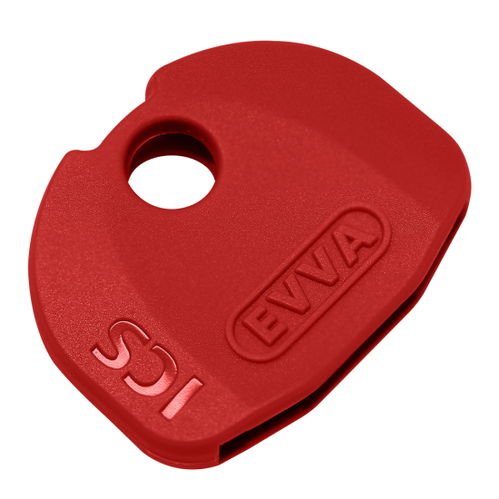 EVVA ICS Coloured Key Caps Red 0043521993 - Click Image to Close