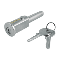 ILS FDM007-1 Round Face Bullet Lock 91mm x 25mm x 42mm FDM.007-1 Keyed Alike
