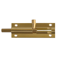 ASEC VITAL Brass 25mm Wide Straight Barrel Bolt 75mm