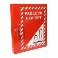 ASEC Lockout Tagout Padlock Cabinet Red