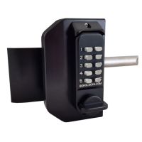 BORG LOCKS BL3080 MG Pro Mini Gate Lock Knob Operated Keypad With Inside Handed Pad LH Pull