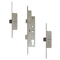 FULLEX Crimebeater 20mm Lever Operated Latch & Deadbolt Twin Spindle - 2 Dead Bolt 35/92-62 - 20mm Radius Faceplate