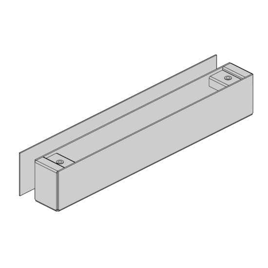 ASSA ABLOY Glass Door Bracket Kit To Suit V-Lock ES8100 and ES8000 Includes Housing & Fixing Tape - Click Image to Close