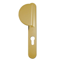 HOPPE UPVC Lever / Fixed Pad Door Furniture 554/3360N 92mm Centres Gold