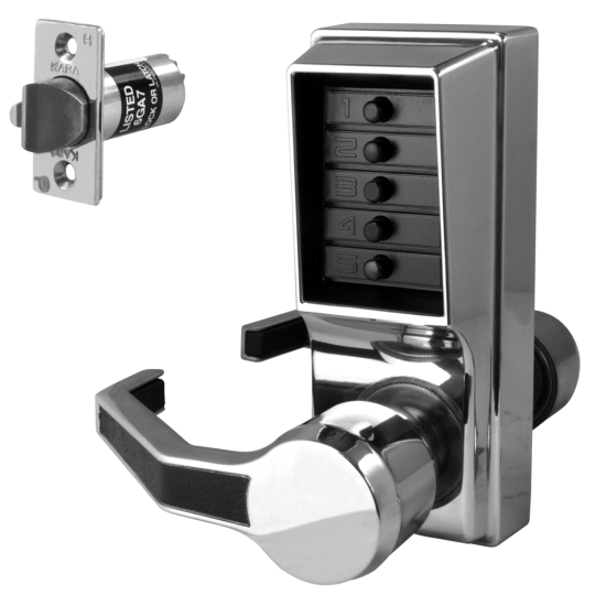 DORMAKABA Simplex L1000 Series L1041B Digital Lock Lever Operated With Key Override & Passage Set SC LH No Cylinder LL1041B-26D - Click Image to Close