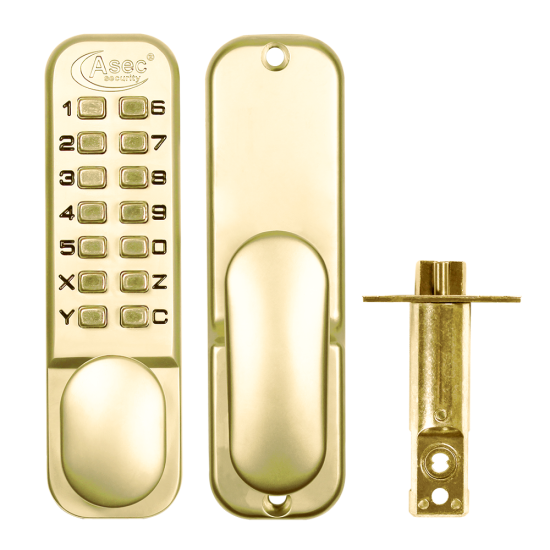 ASEC AS2300 Series Digital Lock With Optional Holdback PB Boxed - Click Image to Close