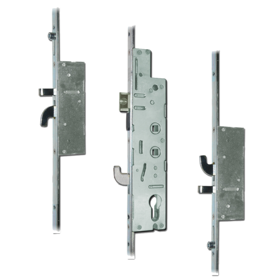 FULLEX XL Lever Operated Latch & Hookbolt Twin Spindle - 2 Hook, 2 Anti-Lift & 2 Roller 35/92-62 - Click Image to Close