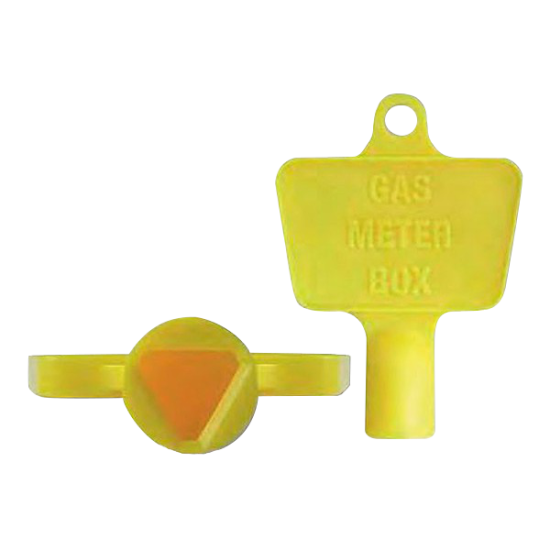 ASEC Yellow Plastic Meter Box Key Yellow - Click Image to Close