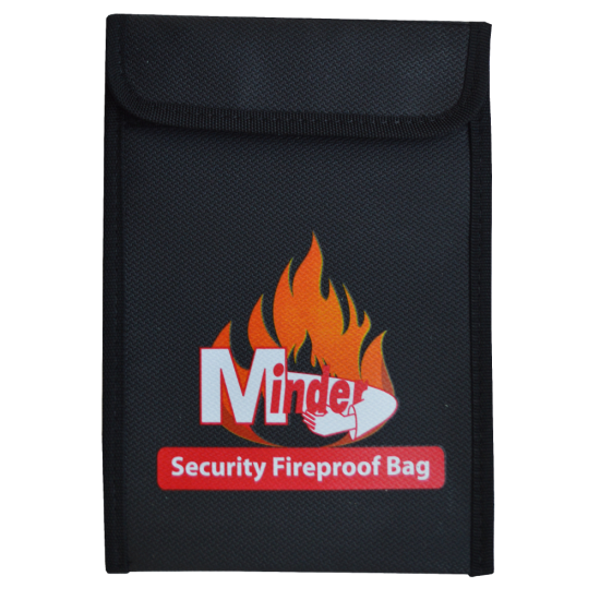 MINDER Fireproof Document Bags Small - Click Image to Close