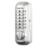 LOCKEY Digital Lock Key Safe Satin Chrome Visi